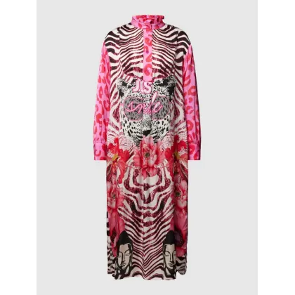 Zdjęcie Sukienka midi z czystej wiskozy model ‘Just Smile’