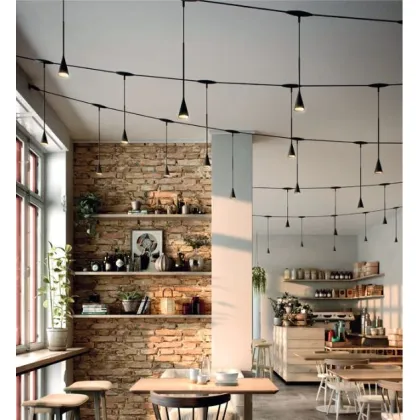 Zdjęcie Awangardowa 9-punktowa lampa wisząca do oryginalnych wnętrz