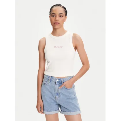 Zdjęcie Roxy Top Iconic Days ERJKT04261 Écru Regular Fit