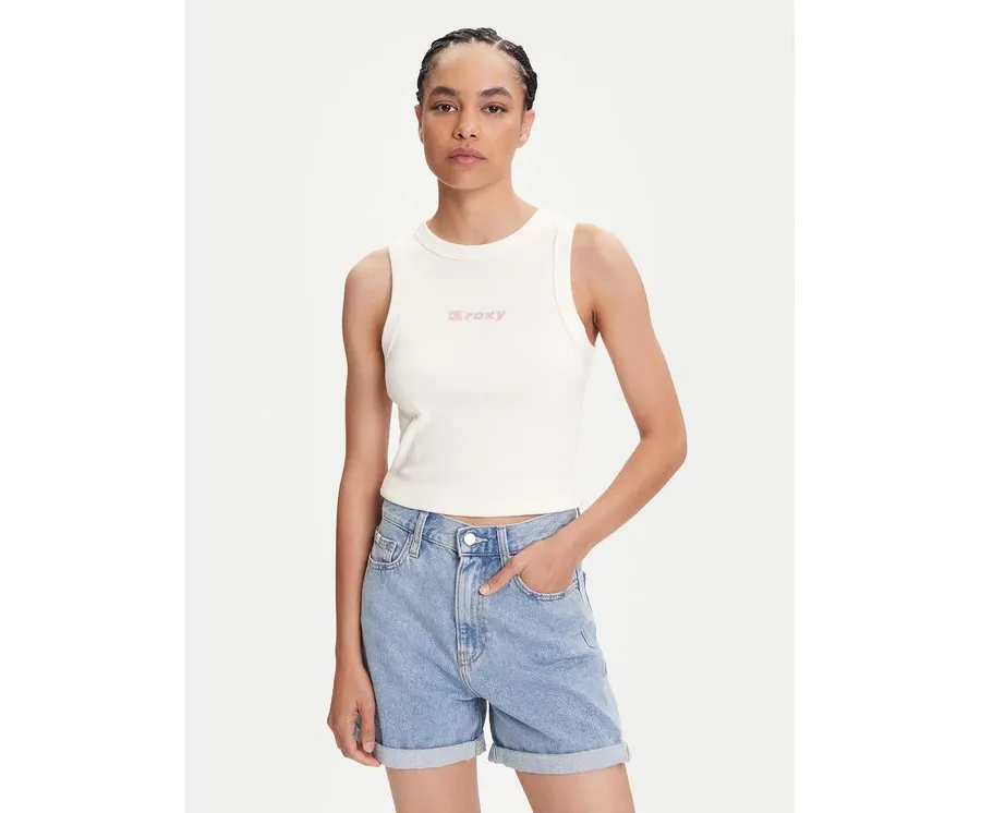 obrazek 1 Roxy Top Iconic Days ERJKT04261 Écru Regular Fit
