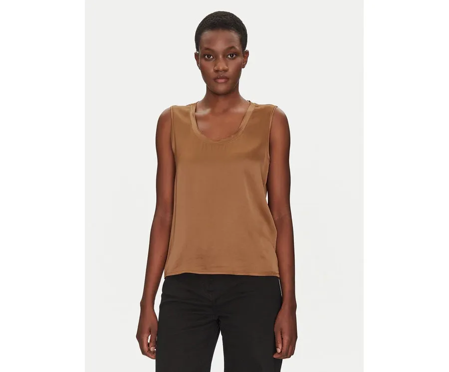 obrazek 1 ViCOLO Bluzka TD0006 Brązowy Relaxed Fit