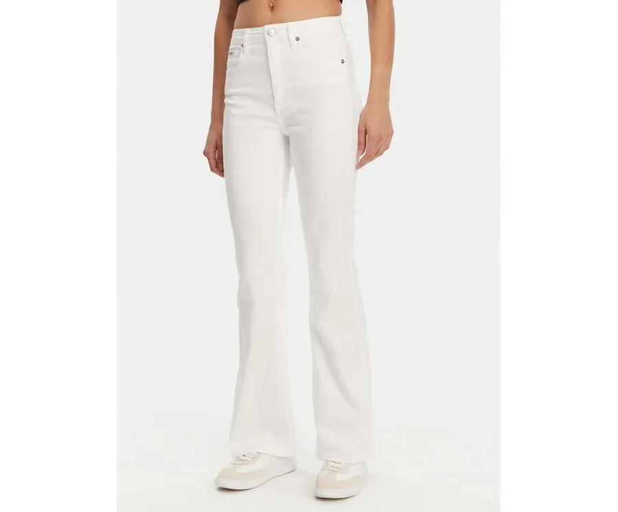 obrazek 1 Calvin Klein Jeans Jeansy J20J225511 Biały Bootcut Fit