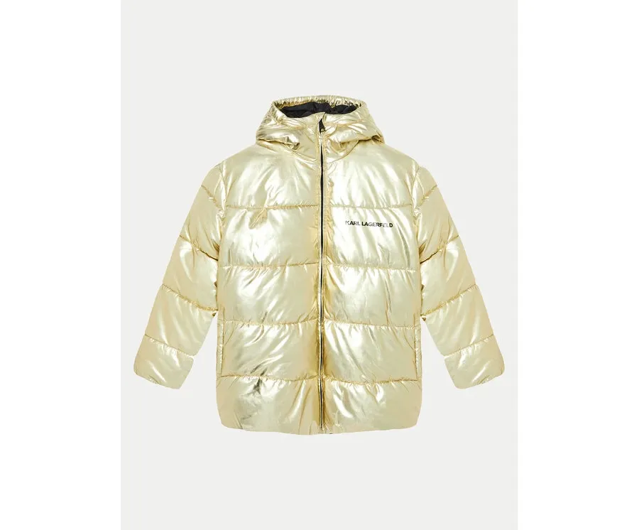 obrazek 1 Karl Lagerfeld Kids Kurtka zimowa Z30234 D Złoty Regular Fit