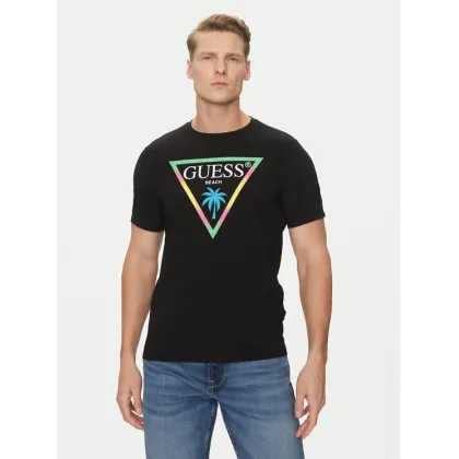 Zdjęcie Guess T-Shirt F5GI00 J1314 Czarny Slim Fit