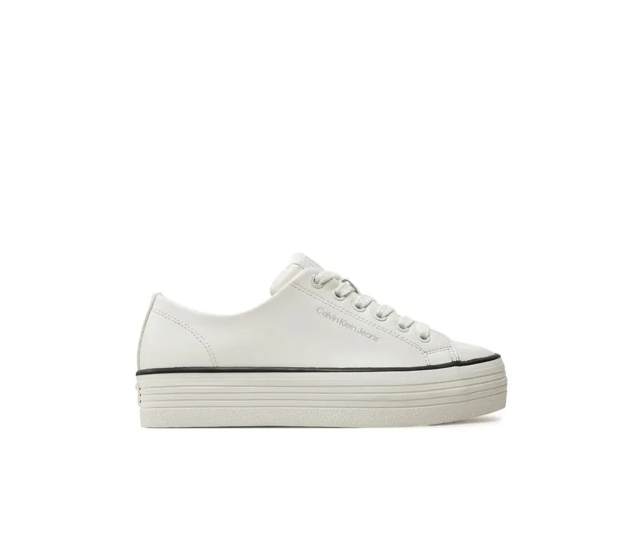 obrazek 1 Calvin Klein Jeans Tenisówki Bold Vulc Flatf Low Lth In YW0YW01633 Biały