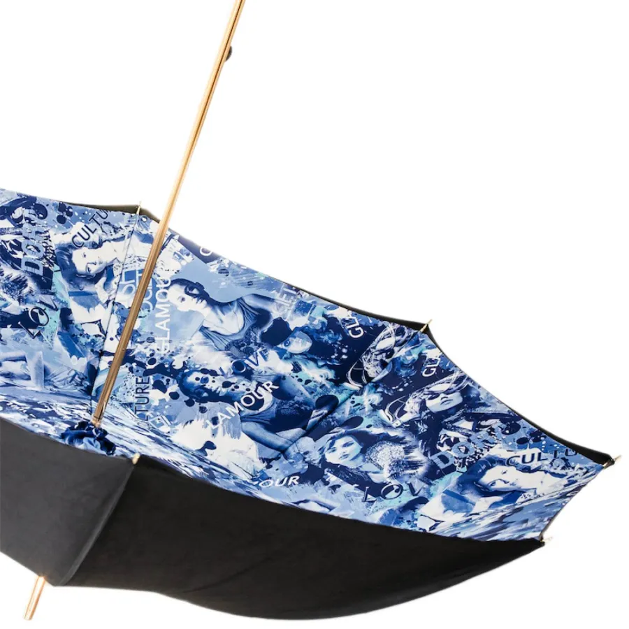 obrazek 4 Oryginalny parasol damski w kolorze granatowym – Pasotti