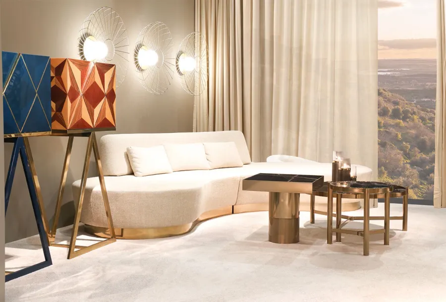 obrazek 2 Wykonana ręcznie sofa w kolorze turkusowym - Ana Roque
