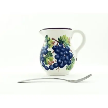 Zdjęcie Litrowy dzbanek z motywem granatowych winogron - Le Ceramiche