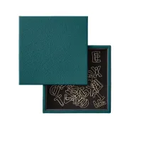 Picture Atena leather desk container