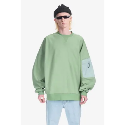 Zdjęcie A.A. Spectrum bluza Geoflow Sweater kolor zielony z nadrukiem 81230815-ZIELONY