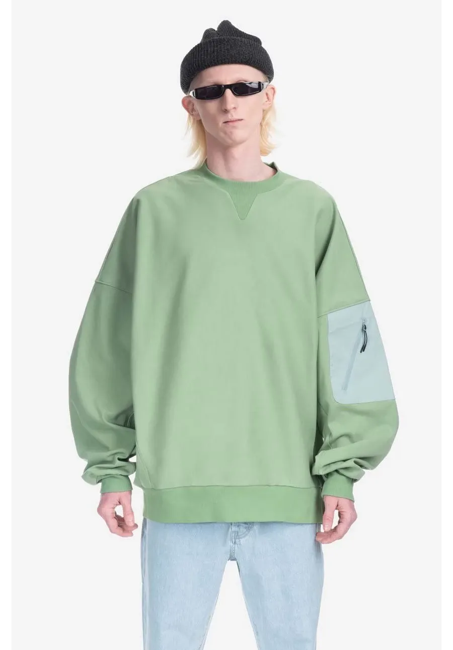 obrazek 1 A.A. Spectrum bluza Geoflow Sweater kolor zielony z nadrukiem 81230815-ZIELONY