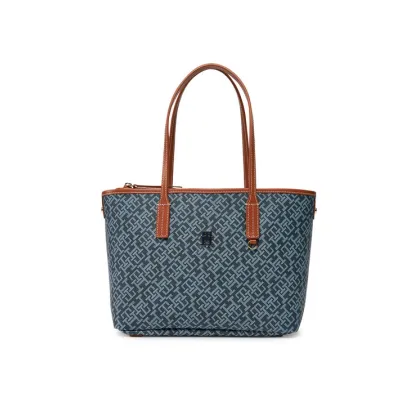 Zdjęcie Tommy Hilfiger Torebka Th Monoplay Leather Mini Tote AW0AW17415 Granatowy