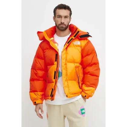 Zdjęcie The North Face kurtka puchowa TNF x Yinka Ilori kolor pomarańczowy zimowa NF0A89GD0IH1