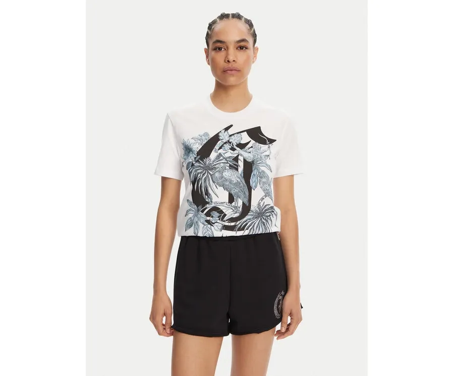 obrazek 1 Just Cavalli T-Shirt 78PAHT04 Biały Regular Fit