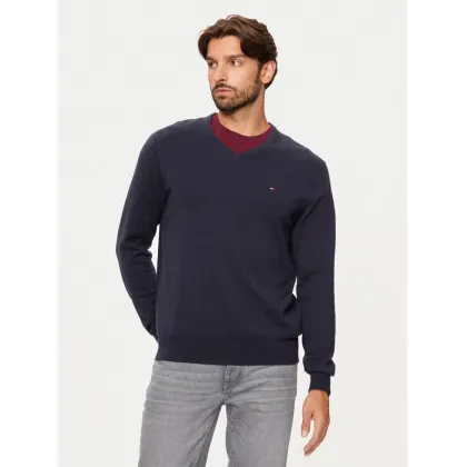 Zdjęcie Tommy Hilfiger Sweter Essential MW0MW14745 Granatowy Regular Fit