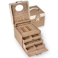 Zdjęcie Zdobione pudełko podróżne na biżuterię