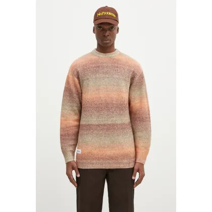Zdjęcie Butter Goods sweter Beams Knit Sweater męski kolor pomarańczowy BG243301