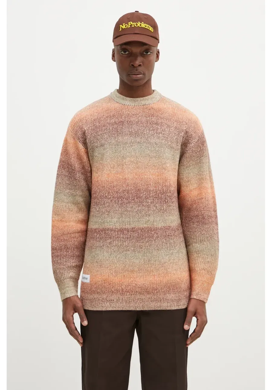 obrazek 1 Butter Goods sweter Beams Knit Sweater męski kolor pomarańczowy  BG243301