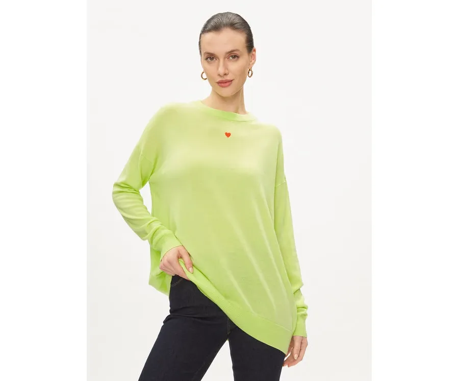 obrazek 1 MAX&Co. Sweter Derrik Zielony Relaxed Fit
