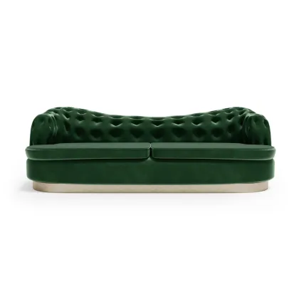 Picture Stylish Portuguese green sofa