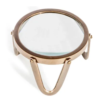 Zdjęcie Niezwykła Lupa stojąca 4'' wykonana z mosiądzu na biurko