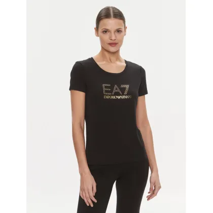 Zdjęcie EA7 Emporio Armani T-Shirt 8NTT67 TJDQZ 1200 Czarny Skinny Fit