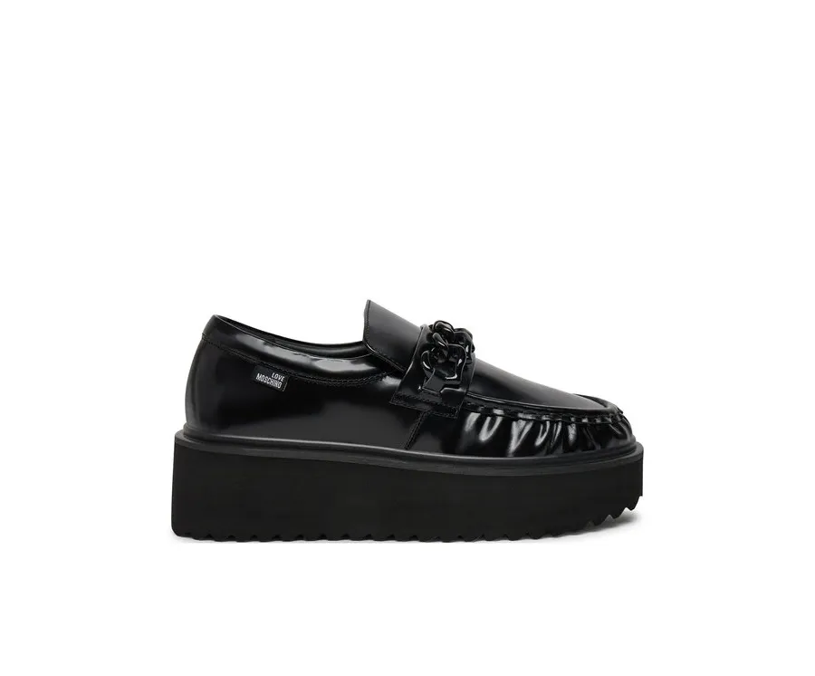 obrazek 1 LOVE MOSCHINO Loafersy JA10446I0LJD0000 Czarny