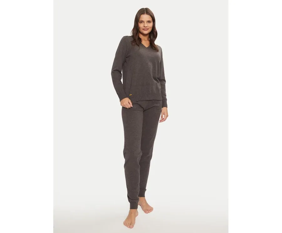 obrazek 1 Selmark Piżama P9876 Szary Relaxed Fit