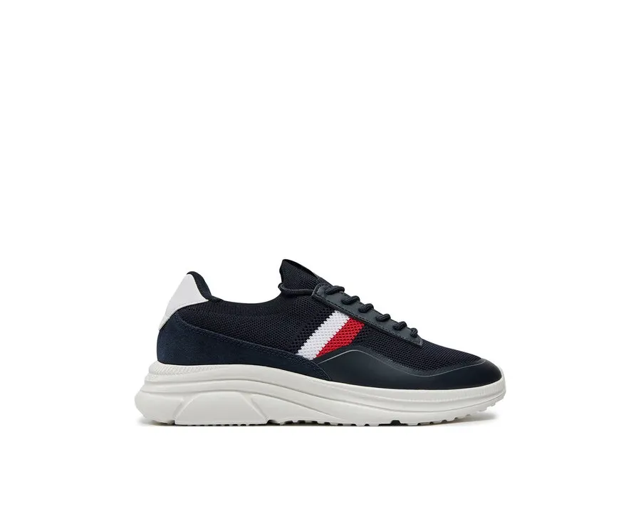 obrazek 1 Tommy Hilfiger Sneakersy Modern Runner Premium Knit FM0FM05135 Granatowy