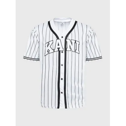 Zdjęcie Karl Kani T-Shirt Serif Pinstripe Baseball 6033361 Biały Relaxed Fit