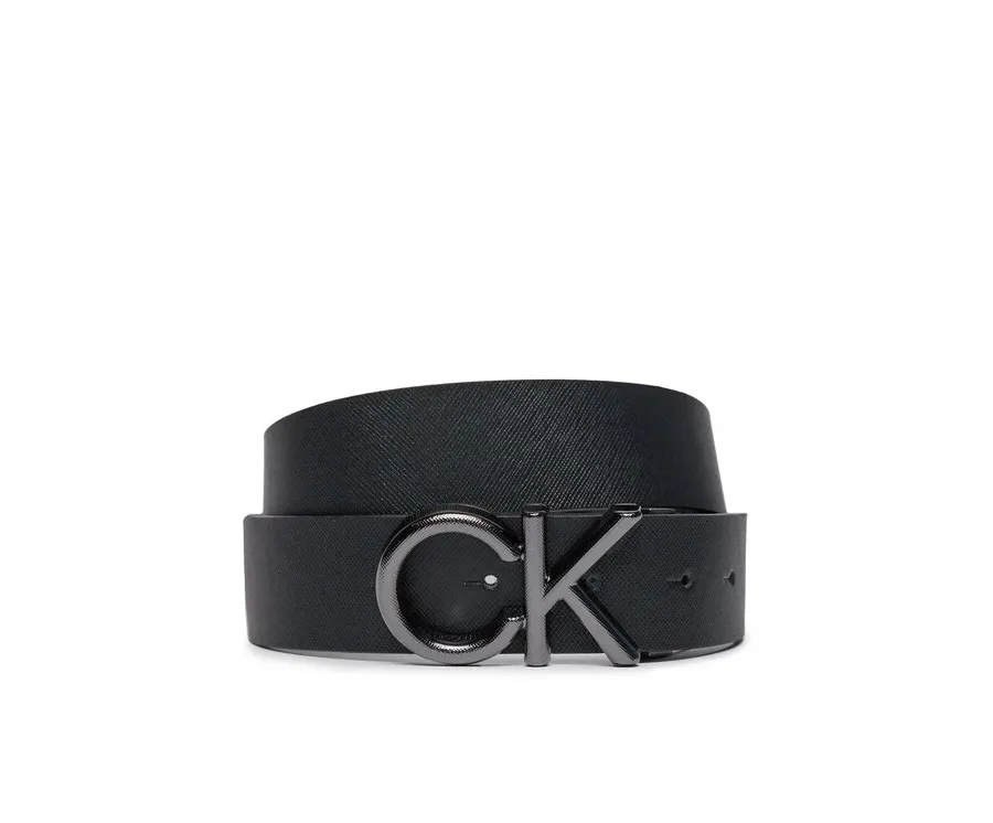 obrazek 1 Calvin Klein Pasek Męski Adj Ck Metal Saffiano 35Mm K50K511567 Czarny