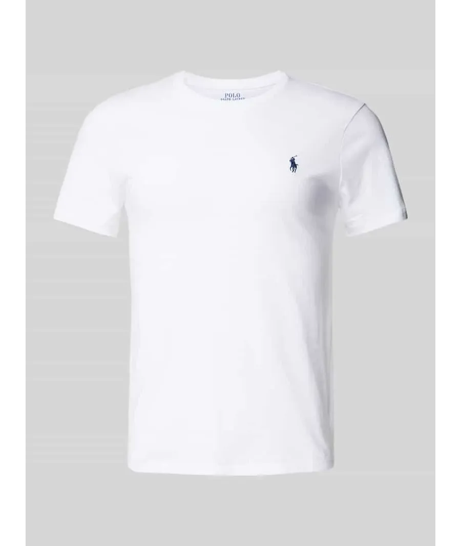 obrazek 1 T-shirt o kroju custom slim fit z wyhaftowanym logo