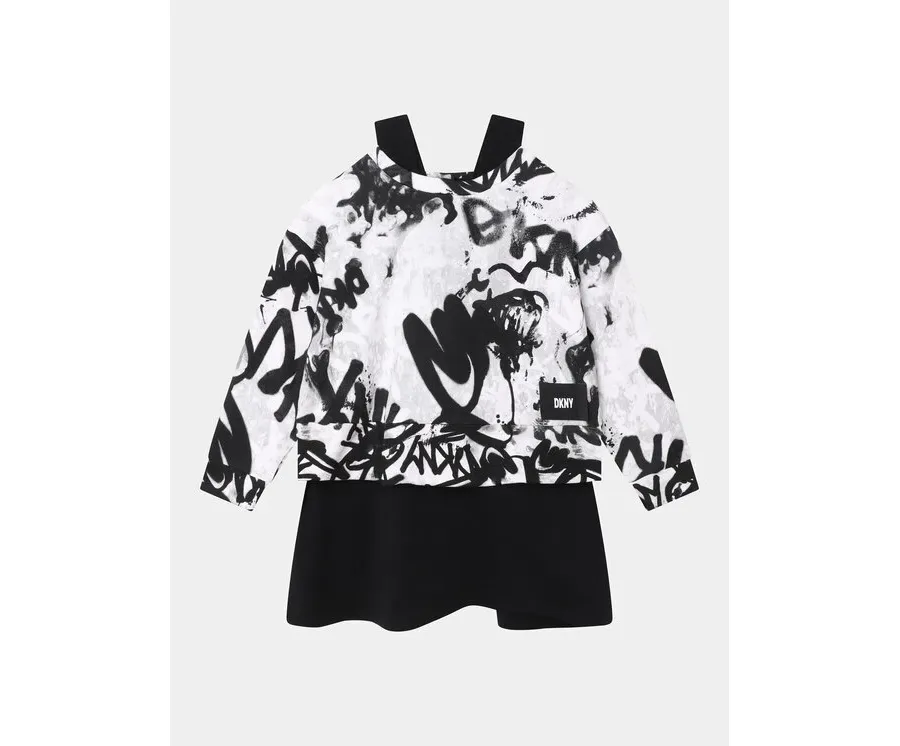 obrazek 1 DKNY Sukienka dzianinowa D32888 S Czarny Regular Fit