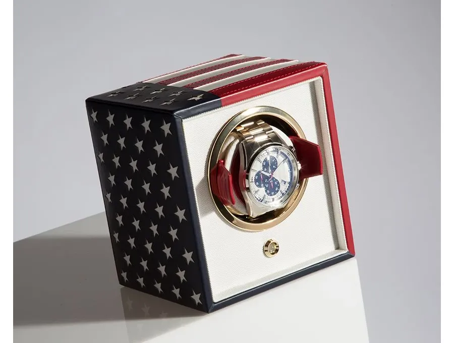 obrazek 4 Wyjątkowy pojedyńczy rotomat Navigator USA Flag na zegarek