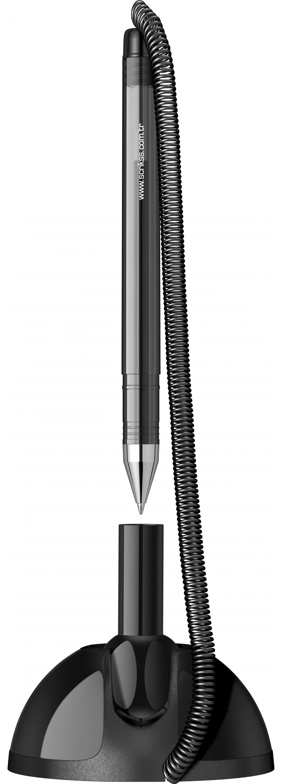 obrazek 4 Niezwykły długopis w czarnym kolorze + kabel spiralny