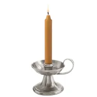 Picture Characteristic pewter candlestick, base - cm Ø10 x h 8