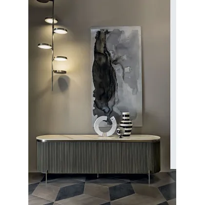 Zdjęcie Gustowny kredens z błyszczącym blatem cermicznego marmuru