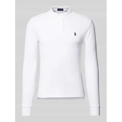 Zdjęcie Koszulka polo o kroju slim fit z długim rękawem