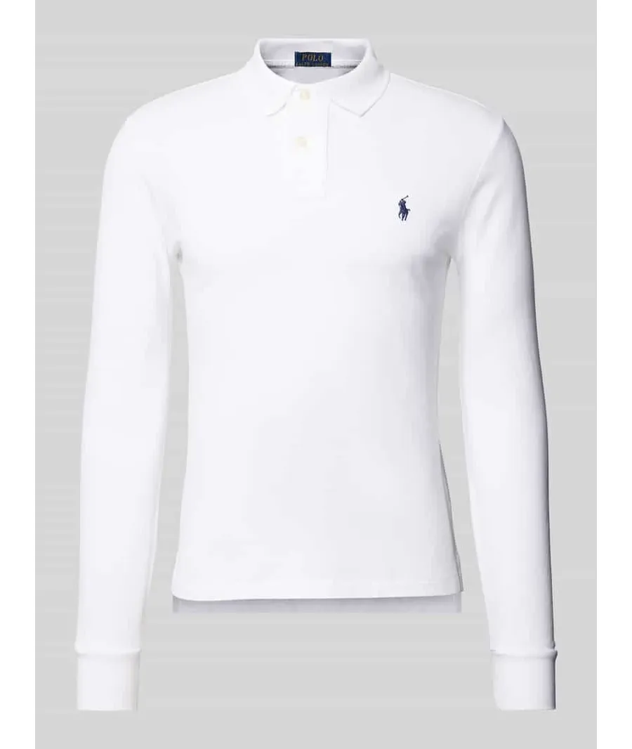 obrazek 1 Koszulka polo o kroju slim fit z długim rękawem