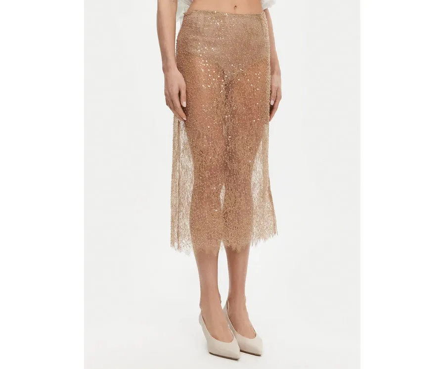 obrazek 1 Herskind Spódnica midi 5575209 Beżowy Regular Fit