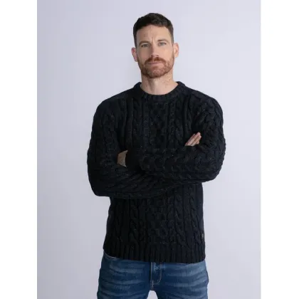 Zdjęcie Petrol Industries Sweter M-3030-KWR247 Granatowy Regular Fit