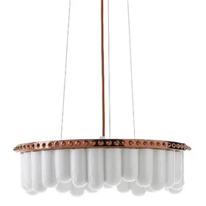 Picture Avant-garde hanging lamp made of ceramics and metal – Byfly