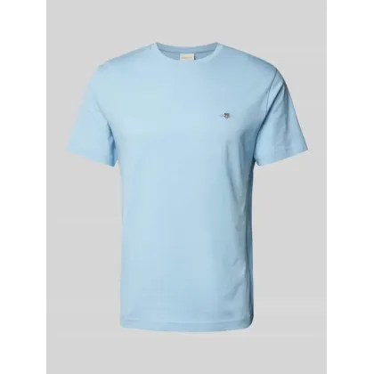 Zdjęcie T-shirt o kroju regular fit z wyhaftowanym logo model ‘SHIELD’