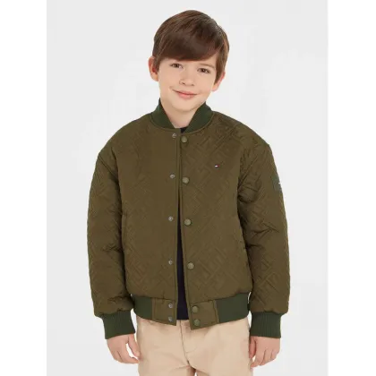 Zdjęcie Tommy Hilfiger Kurtka bomber KB0KB08565 Zielony Regular Fit