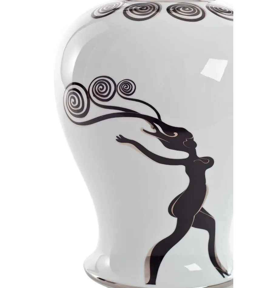 obrazek 3 Porcelanowa lampa z sylwetką kobiety MPM Porcellane
