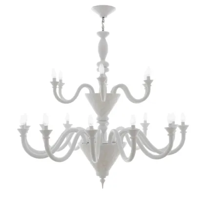 Zdjęcie Oryginalny żyrandol z ceramiki - 18 ramion!