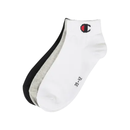 Zdjęcie Skarpety z detalem z logo, w zestawie 3 szt., model „Quarter Sock”