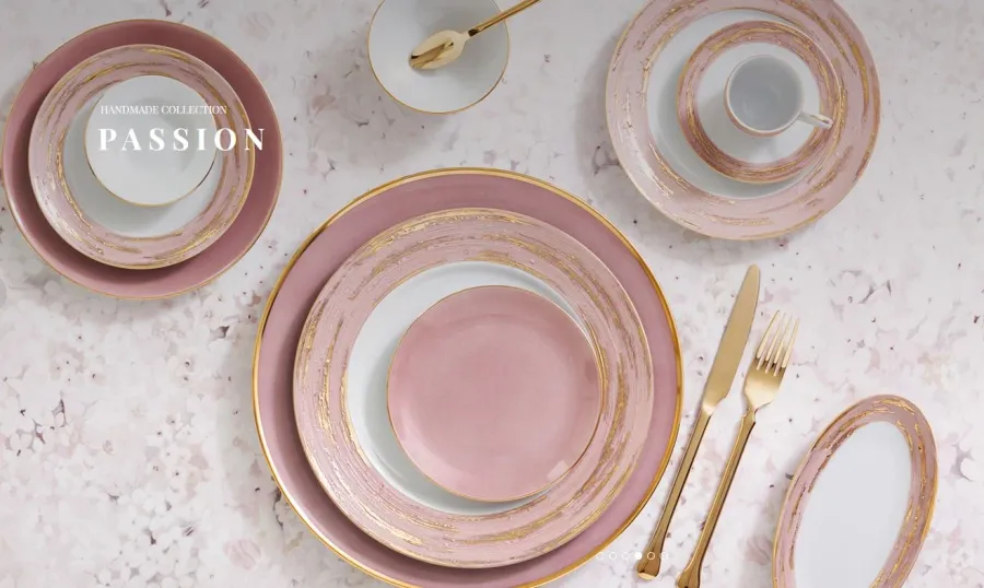 obrazek 4 Porcelanowy talerz owalny Passion Platinum