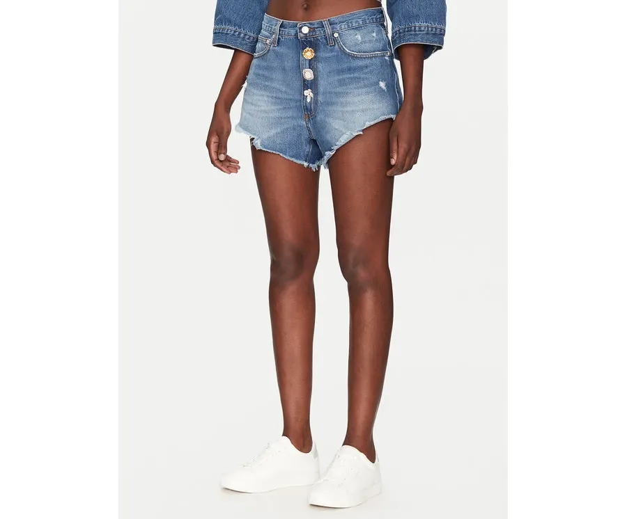 obrazek 1 ViCOLO Szorty jeansowe DD5215 Granatowy Regular Fit