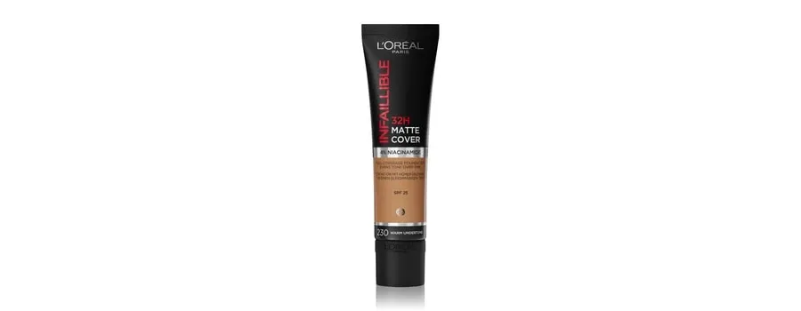 obrazek 1 L'Oréal Paris Infaillible 32H Matte Cover Podkład kremowy 30 ml Nr. 230 - Warm Undertone